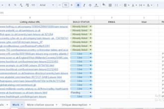 make 200 UK business listing and nap citation