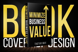 do book cover design, book cover or ebook cover design