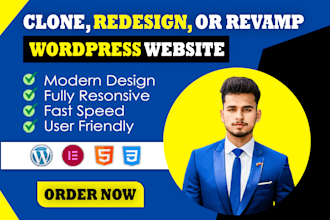 clone, redesign, or revamp wordpress website
