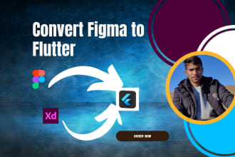 convert figma design to flutter to app