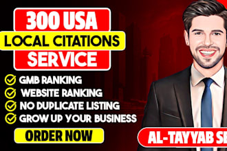 build high quality USA local citations and directory submissions for local SEO