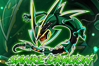 design awesome mascot logo for twitch, esport team, and streamer