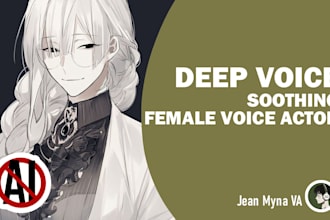 do soothing relaxing asmr with deep low voice over act