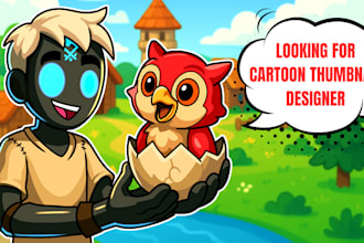 draw amazing cartoon thumbnail