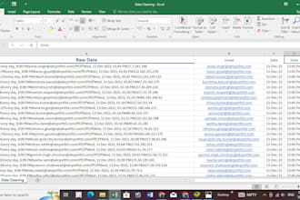 do excel data cleaning, excel to PDF