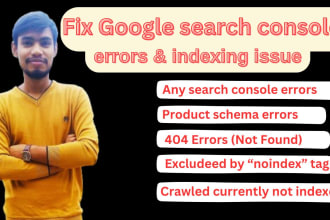 fix google search console and indexing issues