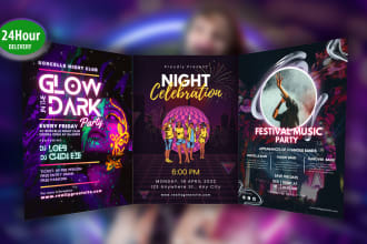 design all event and church flyers food menus and business flyers