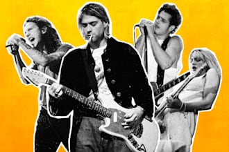 record grunge rock rhythm and lead guitars for your project