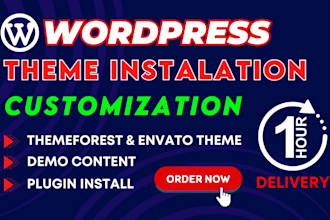 themeforest envato wordpress theme installation, demo import, customization