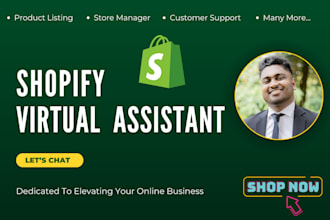 be your shopify virtual assistant