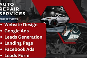 build auto repair, auto detailing, automotive mechanic auto care website