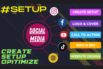 create new social media accounts, set up business pages
