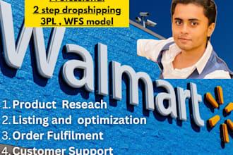 do walmart dropshipping and wfs as virtual assistant VA
