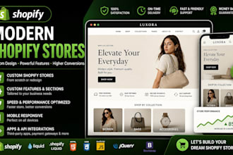 build modern shopify stores and custom features