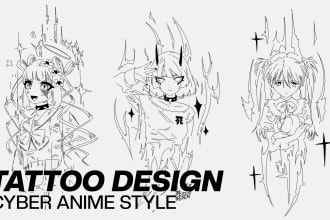 make y2k style tattoo designs