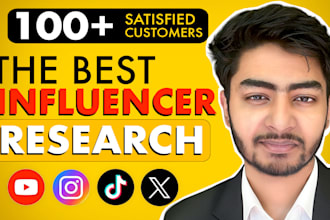 research youtube, instagram, tiktok influencers
