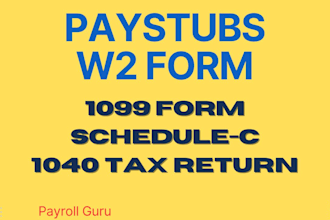 do paystub, check stub, w2, 1040, 1099
