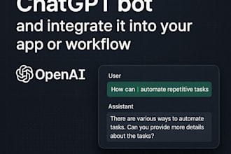 build a custom chatgpt chatbot and integrate it into your app