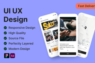 do website UI UX design or mobile app UI UX design