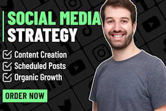 be your social media marketing manager and content creator for your brand