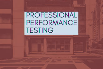 do load and performance testing for your website