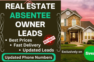 provide absentee owner real estate leads with skip tracing
