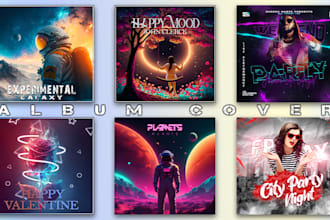 design unique album cover, single cover, cd cover, mixtape