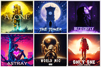 design a unique album or single cover arts