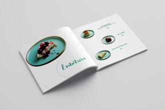 design modern menu pattiserie restaurant menu digital menu