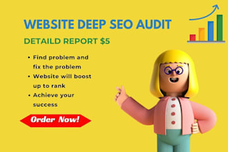 do deep SEO audit report and fix errors to rank higher