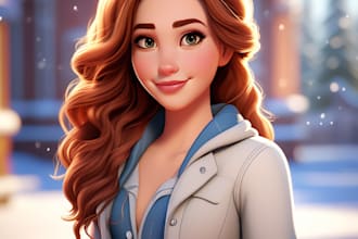 draw your cartoon portrait in my disney style