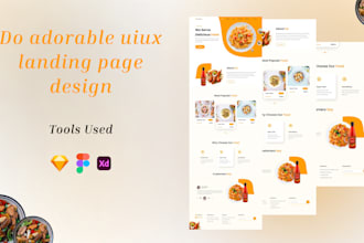 do adorable uiux  landing page design