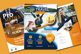 design, redesign, edit or modify flyer, poster and brochure
