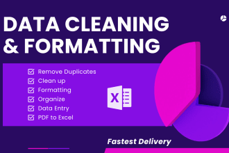 clean, merge, format, split, edit, sort, and organize data in excel