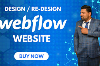 design or redesign webflow website, figma to webflow, adobe xd to webflow