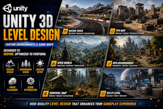 design professional 3d game levels in unity