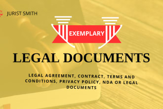 draft legal contracts, mou, nda, business contracts, agreements, privacy policy