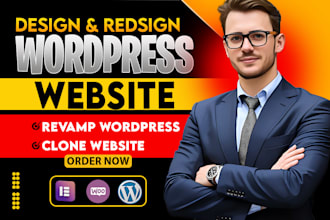 fix, design, redesign, build ,rebuild, clone, edit or revamp wordpress website