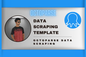 octoparse data scraping template, website scraping ,excel automation