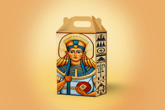 custom handle, press board boxes packaging design