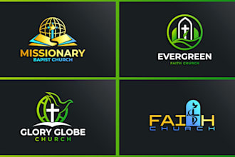 design a modern influential religious church ministry logo