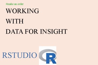 use r studio to statistically analyze your data