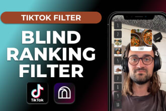 create a blind ranking filter for tiktok with effect house