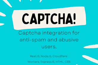 integrate captcha into your form, landing page or website