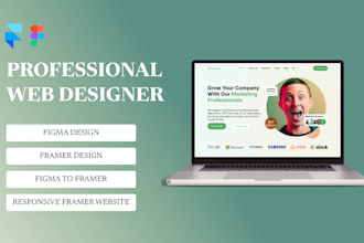 create responsive framer website, figma to framer, framer design