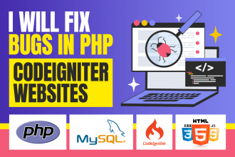 fix bugs in PHP codeigniter websites