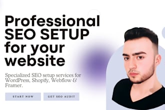 do complete SEO setup for your wordpress, shopify or webflow