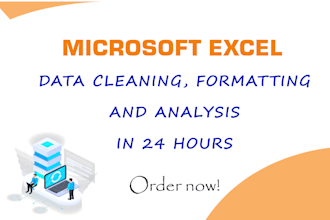clean, organize and analysis raw data