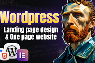 build a landing page and single page website