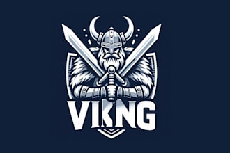 design wonderful viking sport mascot logo your business